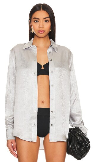 Oxford Tunic in Silver | Revolve Clothing (Global)