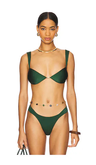 Soriya Bikini Top in Ivy | Revolve Clothing (Global)