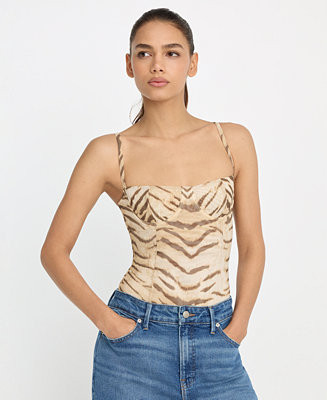 Women's Mesh Bustier Bodysuit | Macy's