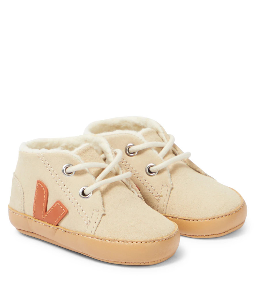 Veja Kids x Bonpoint Baby suede booties | Mytheresa (US/CA)