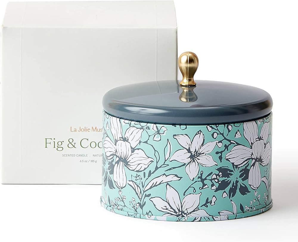 LA JOLIE MUSE Fig & Coconut Candles for Home Scented, Natural Wax Scented Candles Gift, Candles f... | Amazon (US)