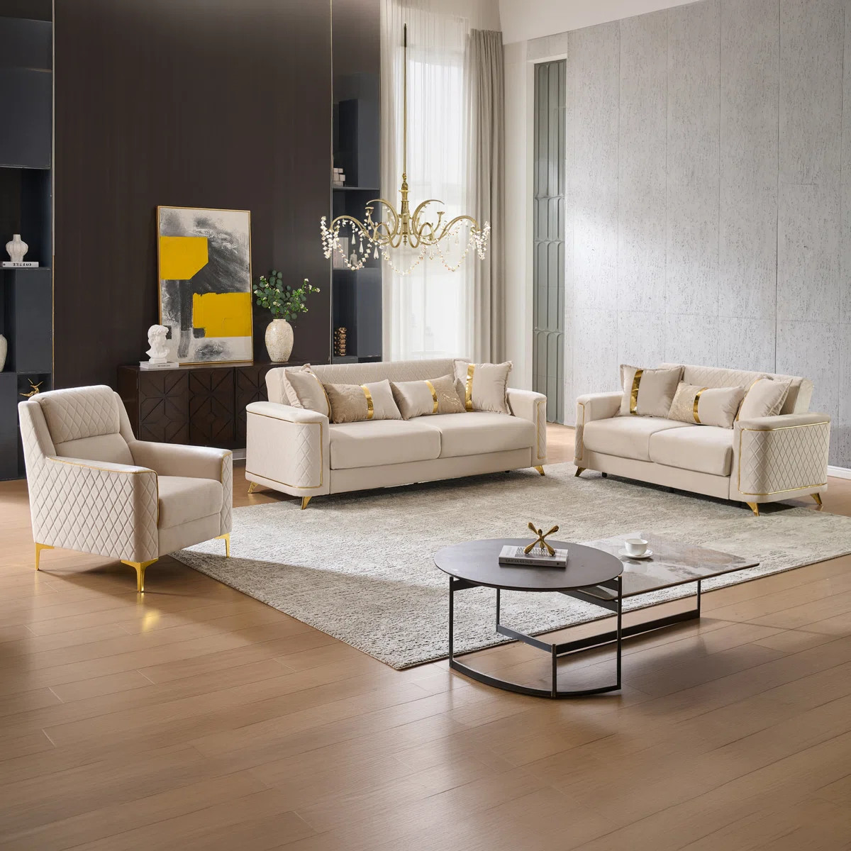 Sombir 3 - Piece Living Room Set | Wayfair North America