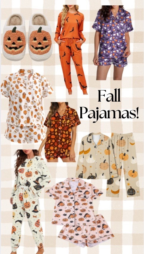 Festive fall pajamas to make this Fall comfy &amp; cute! 

#LTKHalloween #LTKFindsUnder50