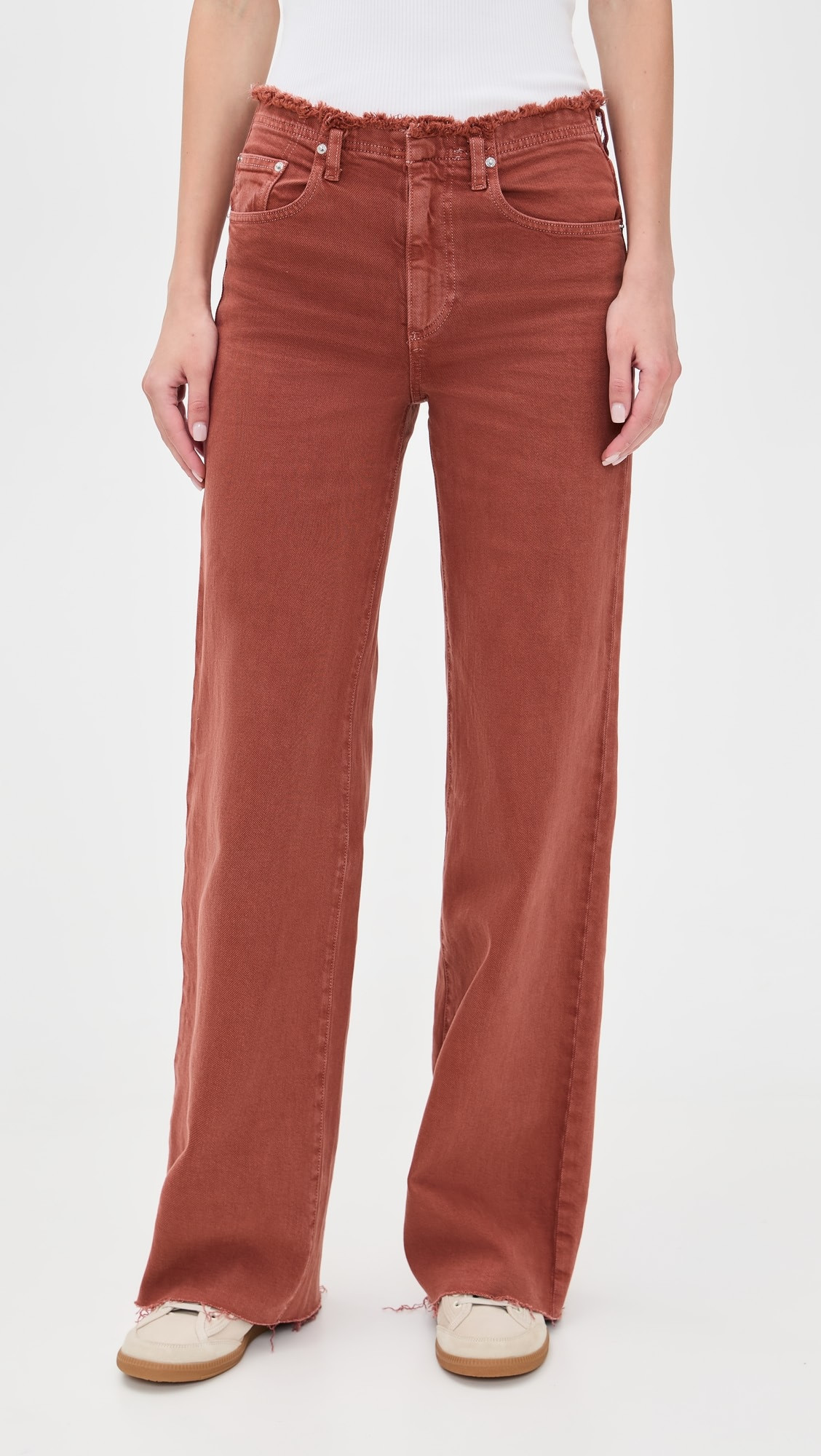 Fray Waist Column Jeans | Shopbop