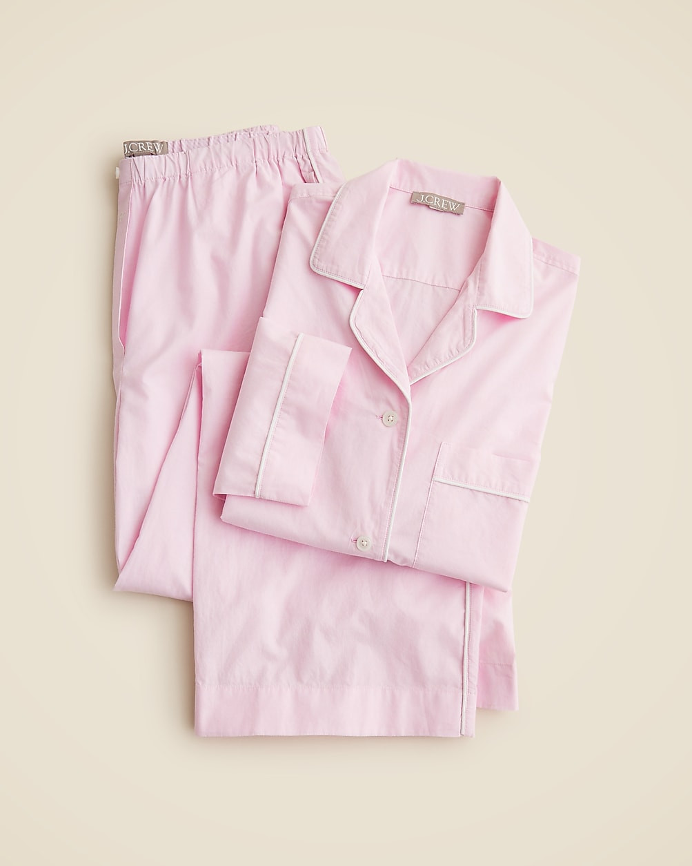 Classic pajama pant set in end-on-end cotton | J. Crew US