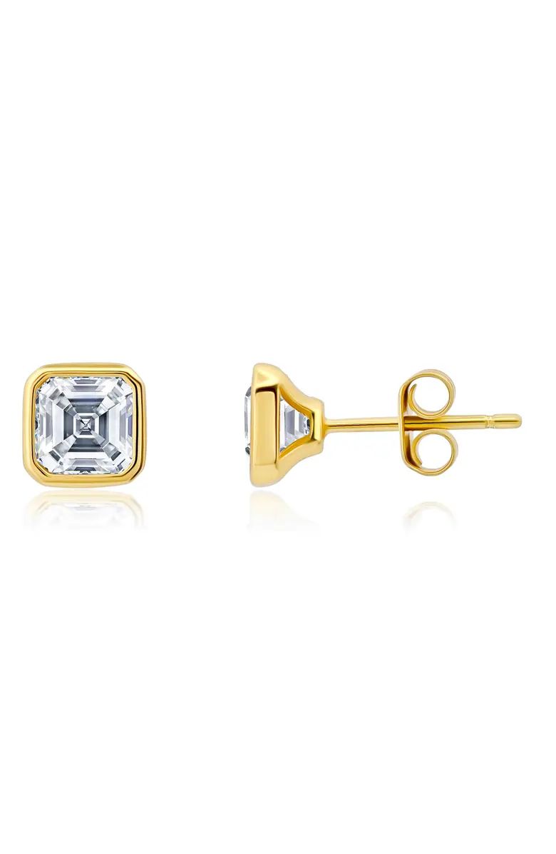 Asscher Cubic Zirconia Stud Earrings | Nordstrom