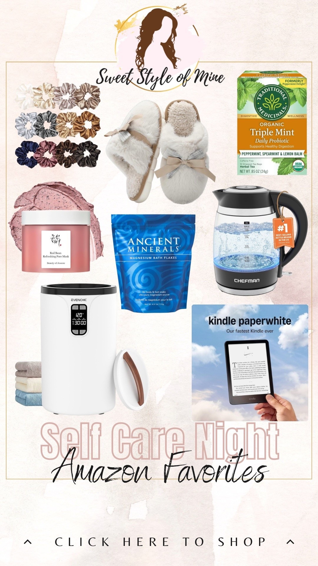 My self care night favorites - all from Amazon 🫶 Towel Warmer would make an amazing Christmas gift and it’s marked WAY down right now!  And I absolutely love my kindle paperwhite and it’s also on sale right now 

#LTKGiftGuide #LTKdayinmylife #LTKCyberWeek