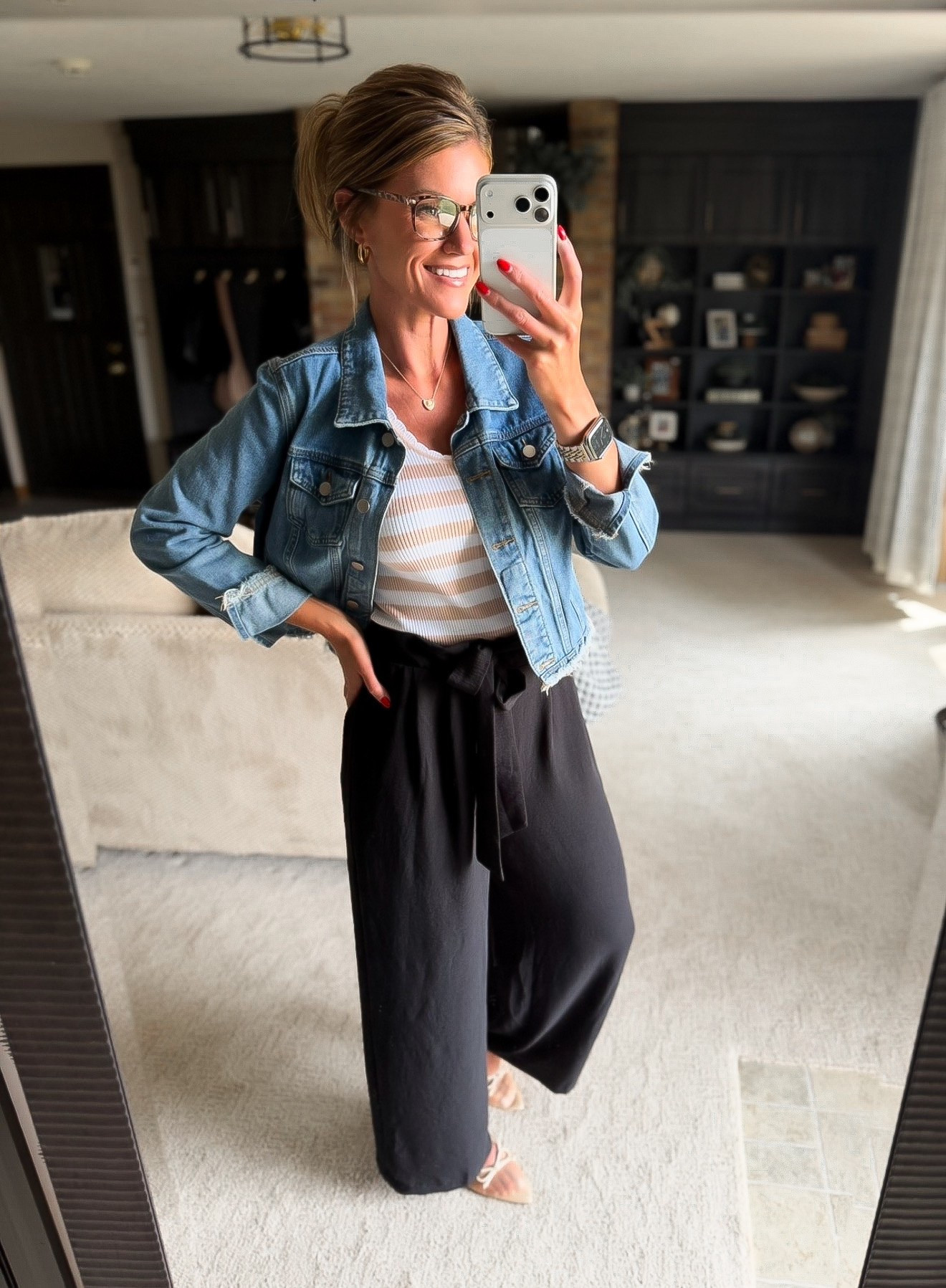 Casual workwear outfit idea 
Jacket and tank small
Pants medium

#LTKOver40 #LTKSeasonal #LTKWorkwear