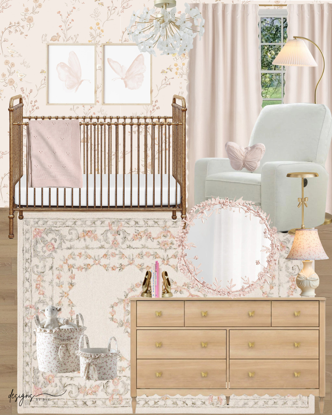girly nursery, nursery decor, nursery inspo #nursery 

 #LTKHome #LTKBaby #LTKBump
