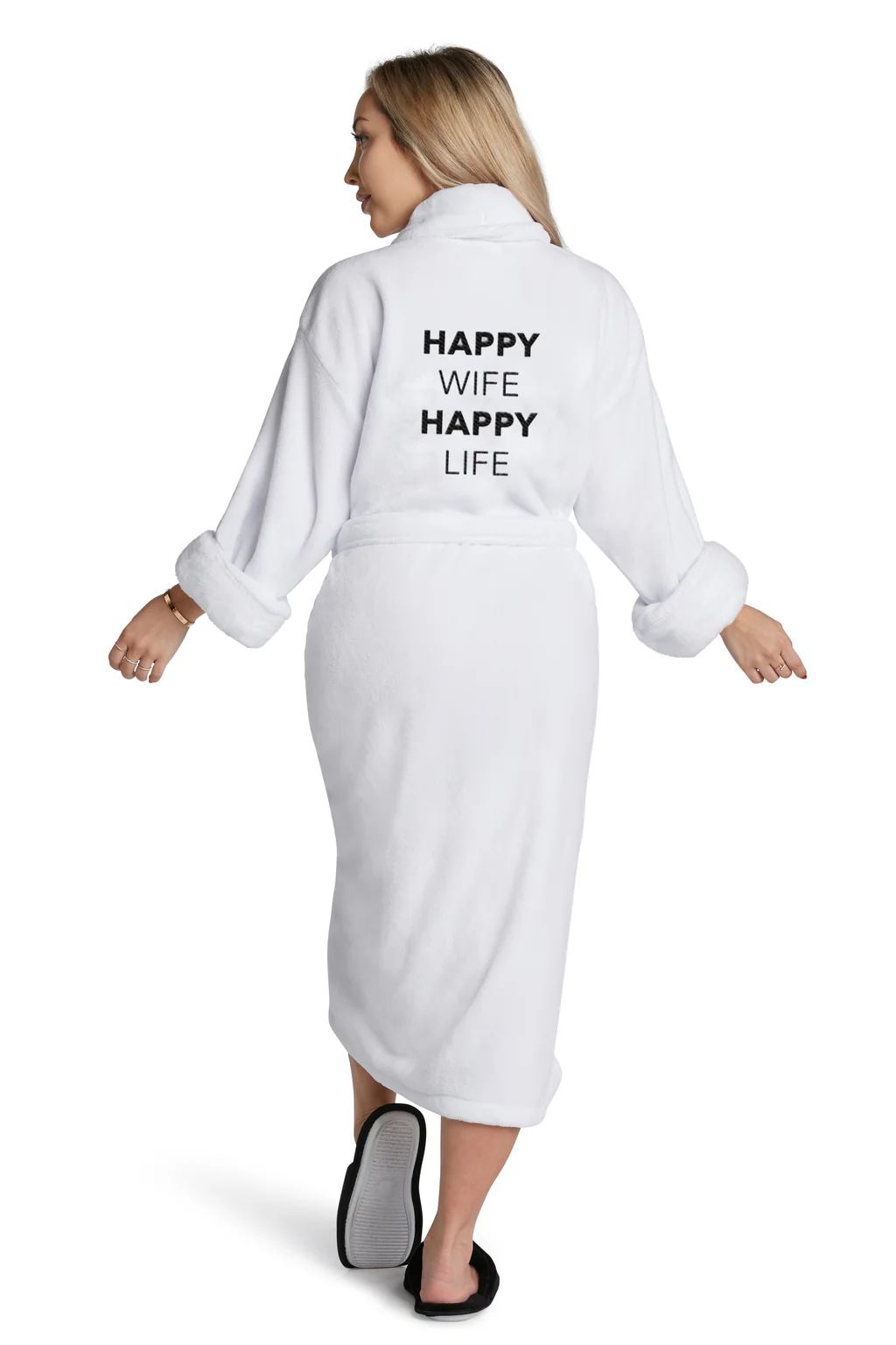LUXE PLUSH ROBE - Happy Wife Happy Life | Los Angeles Trading Co