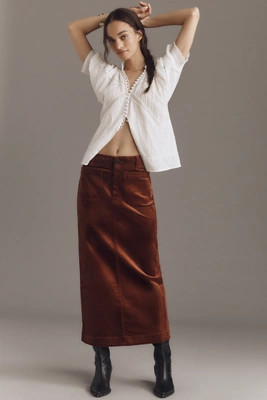 The Colette Corduroy Maxi Skirt by Maeve | Anthropologie (US)
