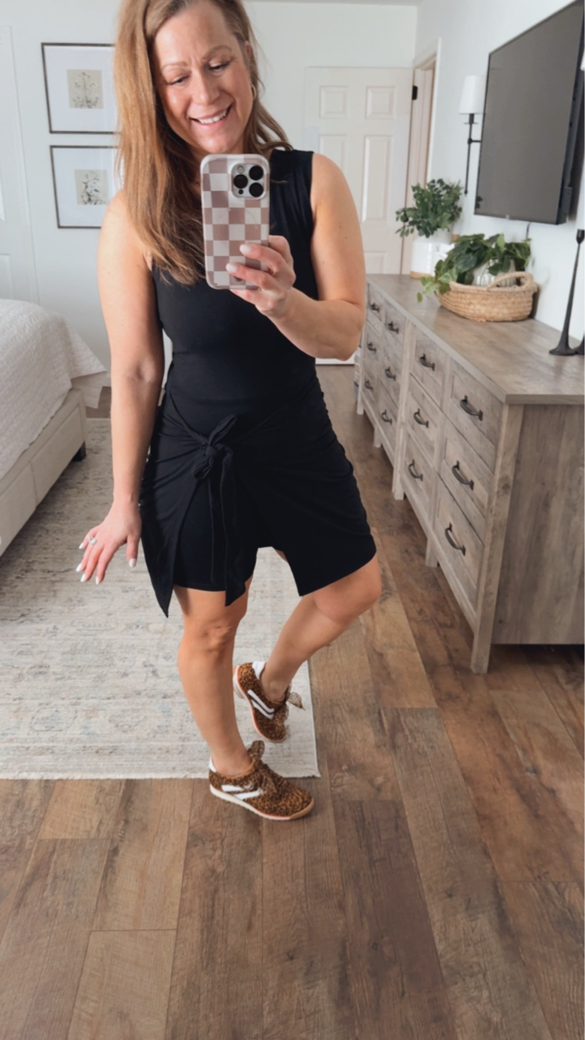 Side tie dress with shorts 
Cinch waist detail 
Romper

#LTKMidsize #LTKPetite #LTKootd