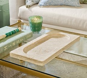 Travertine Tray | Pottery Barn CA