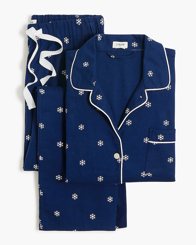 Long-sleeve flannel pajama set | J.Crew Factory