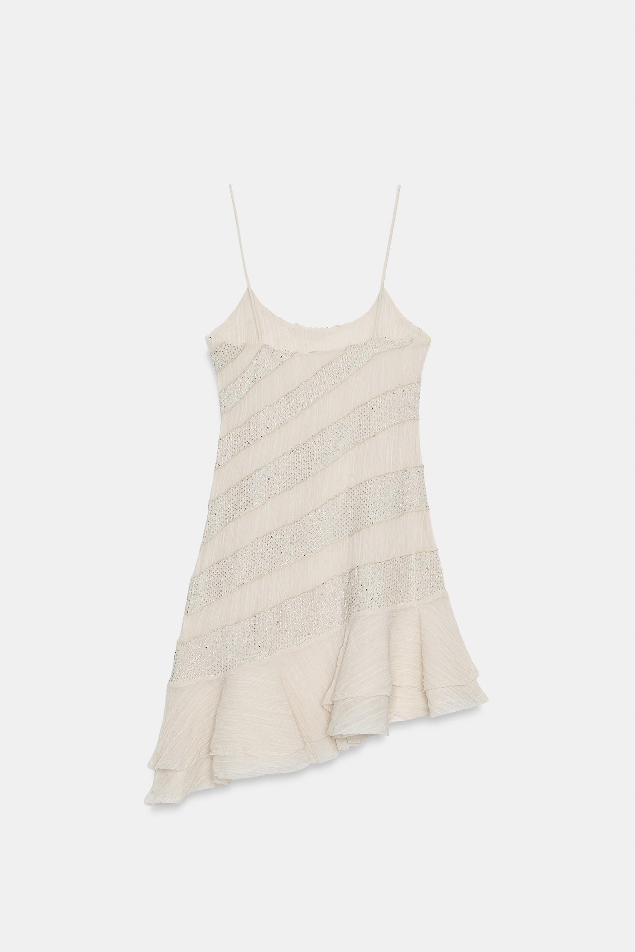 BEADED CAMISOLE DRESS | Zara UK