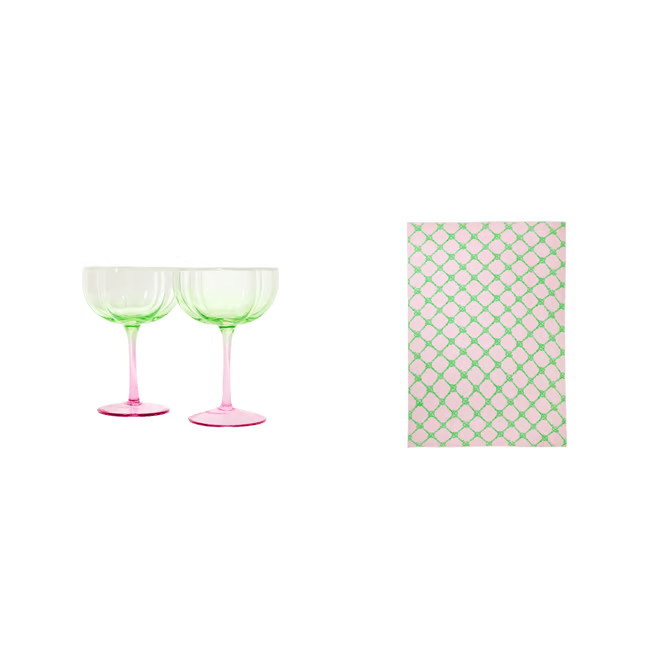 Coupe Glass Set | Lilly Pulitzer | Lilly Pulitzer