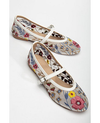 Fauna Mesh Mary Jane Flats - Macy's | Macy's