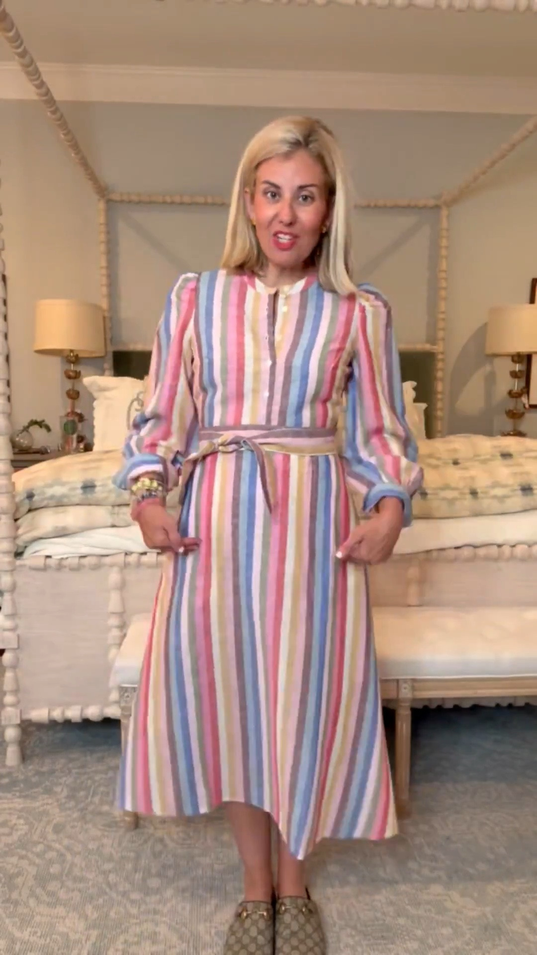 Umm she cute….like perfection cute! These stripes are so good. I even bought other pieces in the same pattern. I’m in size 2 and 38 shoes. ￼
*Use code XCRM for 15% off new styles at Boden

#LTKPetite #LTKdayinmylife #LTKOver40