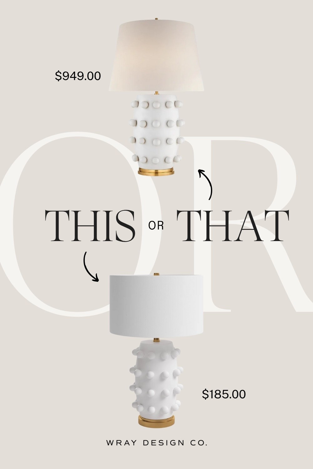 Your weekly look for less is here! Featuring a designer loved white table lamp with spherical shapes and bold curves. Will you splurge at McGee & Co. or are you buying the dupe at Wayfair?

#LTKStyleTip #LTKHome