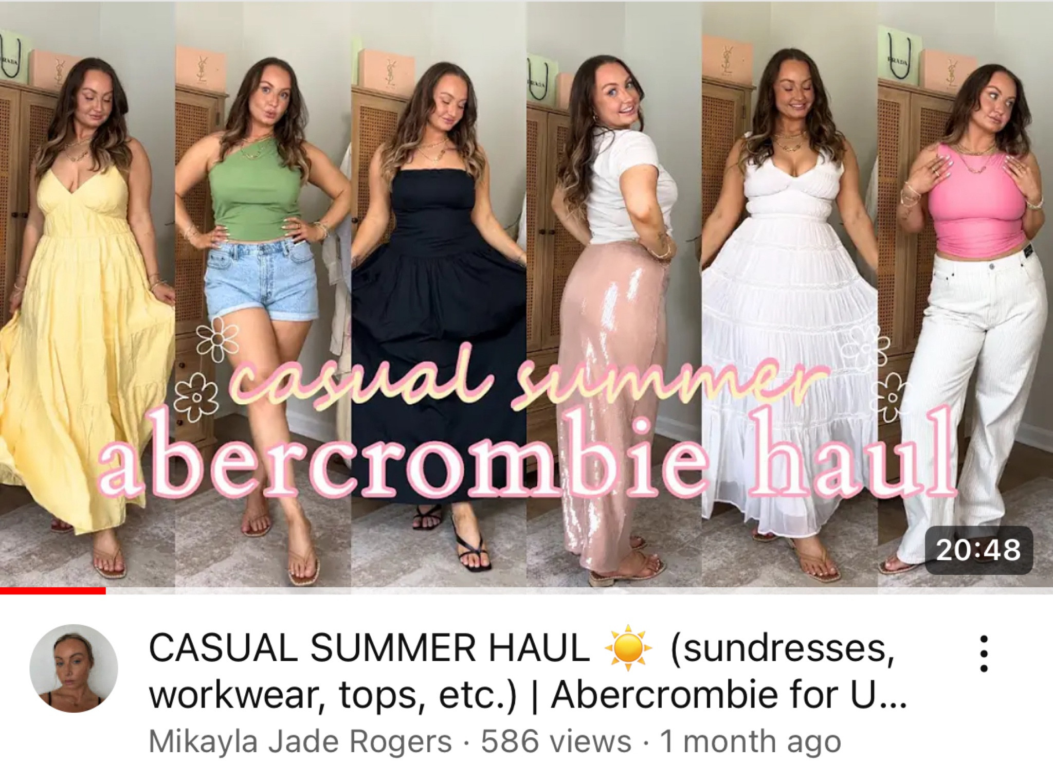 Everything from my Abercrombie summer haul is on sale for 15% off!! 

#LTKxAF #LTKSaleAlert #LTKMidsize