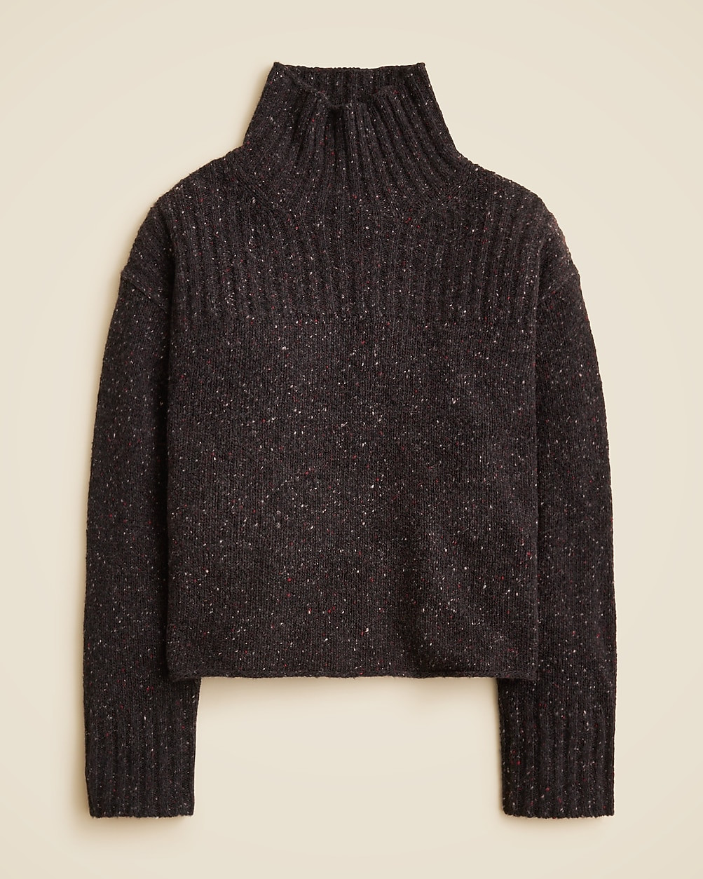 Ribbed turtleneck sweater in donegal wool blend | J. Crew US
