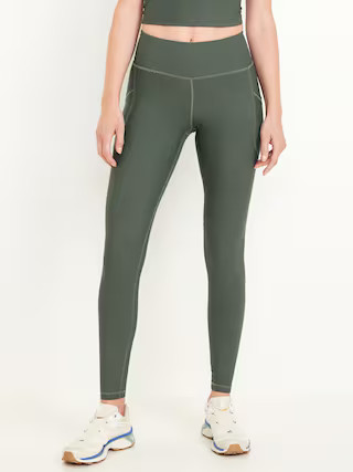 High-Waisted PowerSoft Full-Length Pocket Leggings | Old Navy (US)