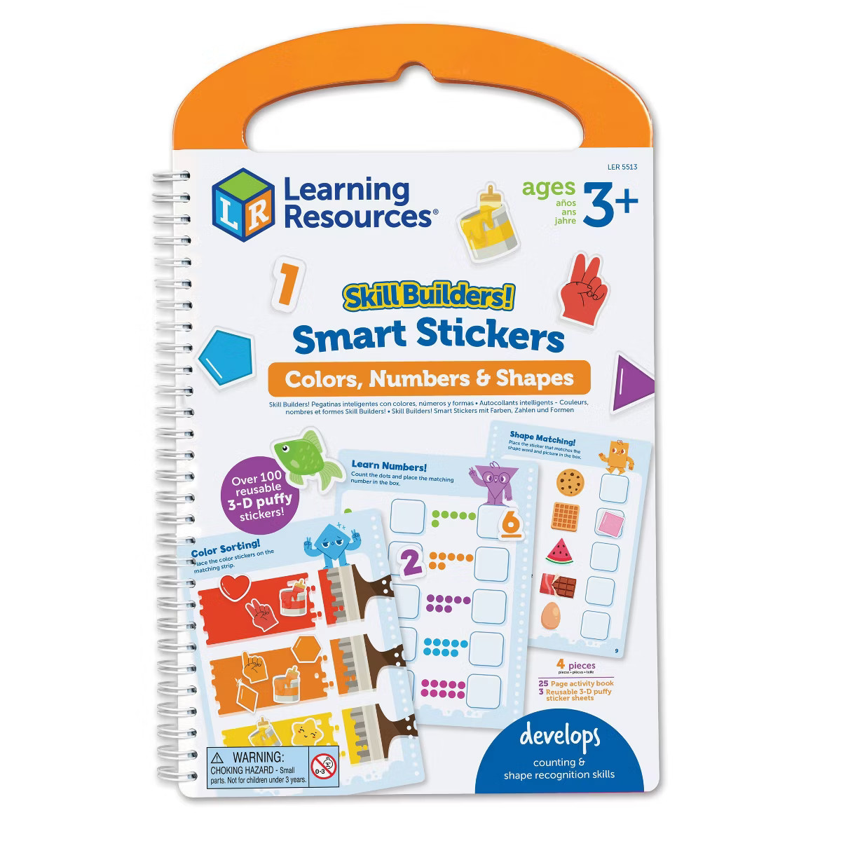 Learning Resources Skill Builders Smart Stickers Numbers Shapes And Colors, Teacher Supplies | Target
