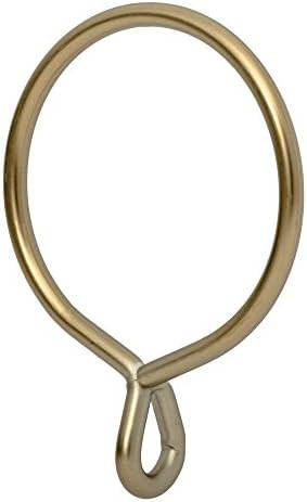 Ivilon Drapery Eyelet Curtain Rings - 2.3" Ring for Curtain Hook Pins, Set of 14 - Warm Gold | Amazon (US)