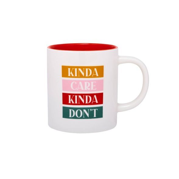 16oz Stoneware Kinda Care Kinda Don't Mug - Parker Lane | Target