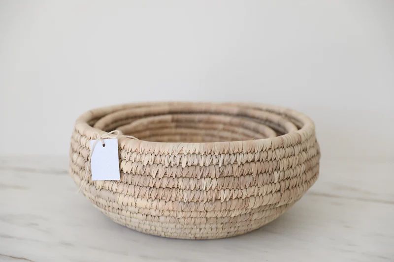 Hand Woven Round Baskets | Jansen Home