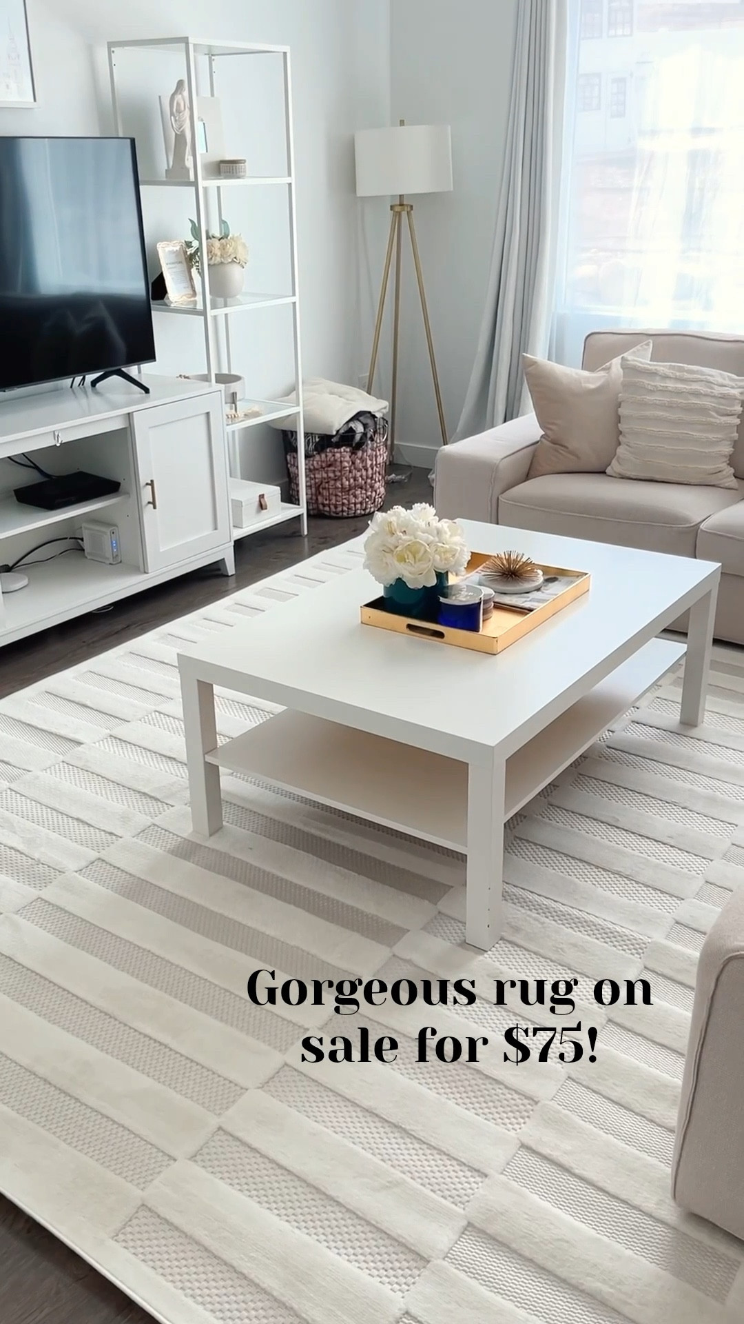 Can’t believe this rug is only $75! It’s a serious dupe for the Chris Loves Julia rug and is a fraction of the price!

#LTKFindsUnder100 #LTKSpringSale #LTKHome