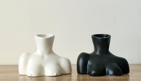 Ceramic Bust Vase Female Body Art Statue Vase Body Art | Etsy | Etsy (US)