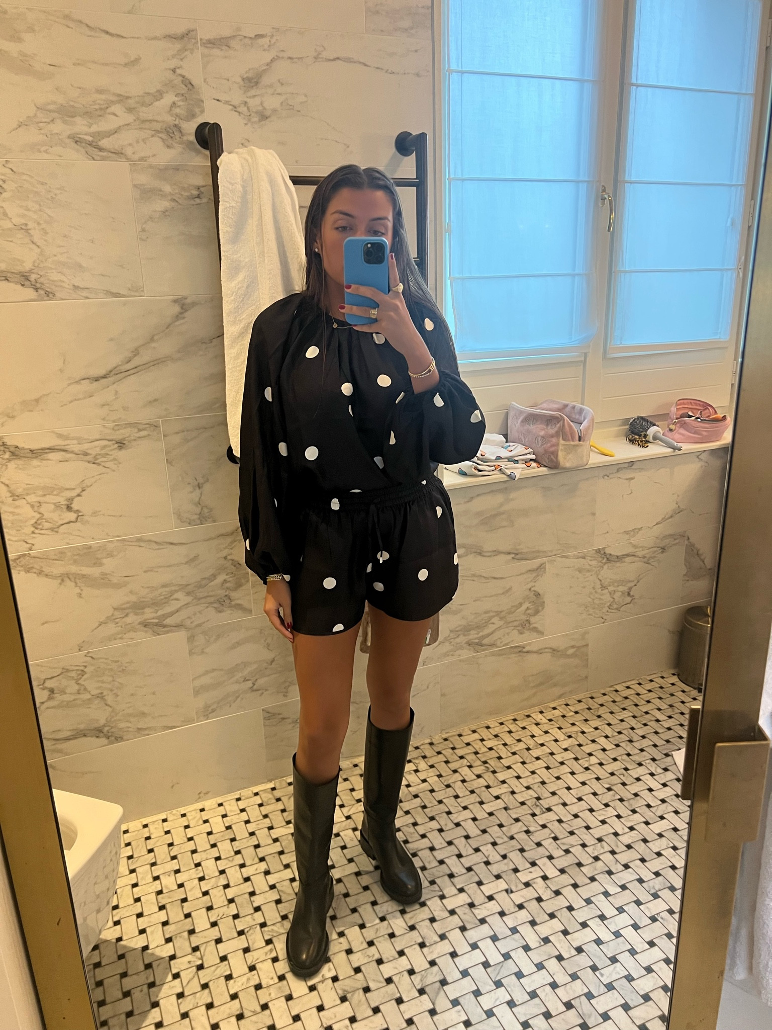 Polka dot everything🖤🤍

#LTKSeasonal #LTKstyletip #LTKtravel