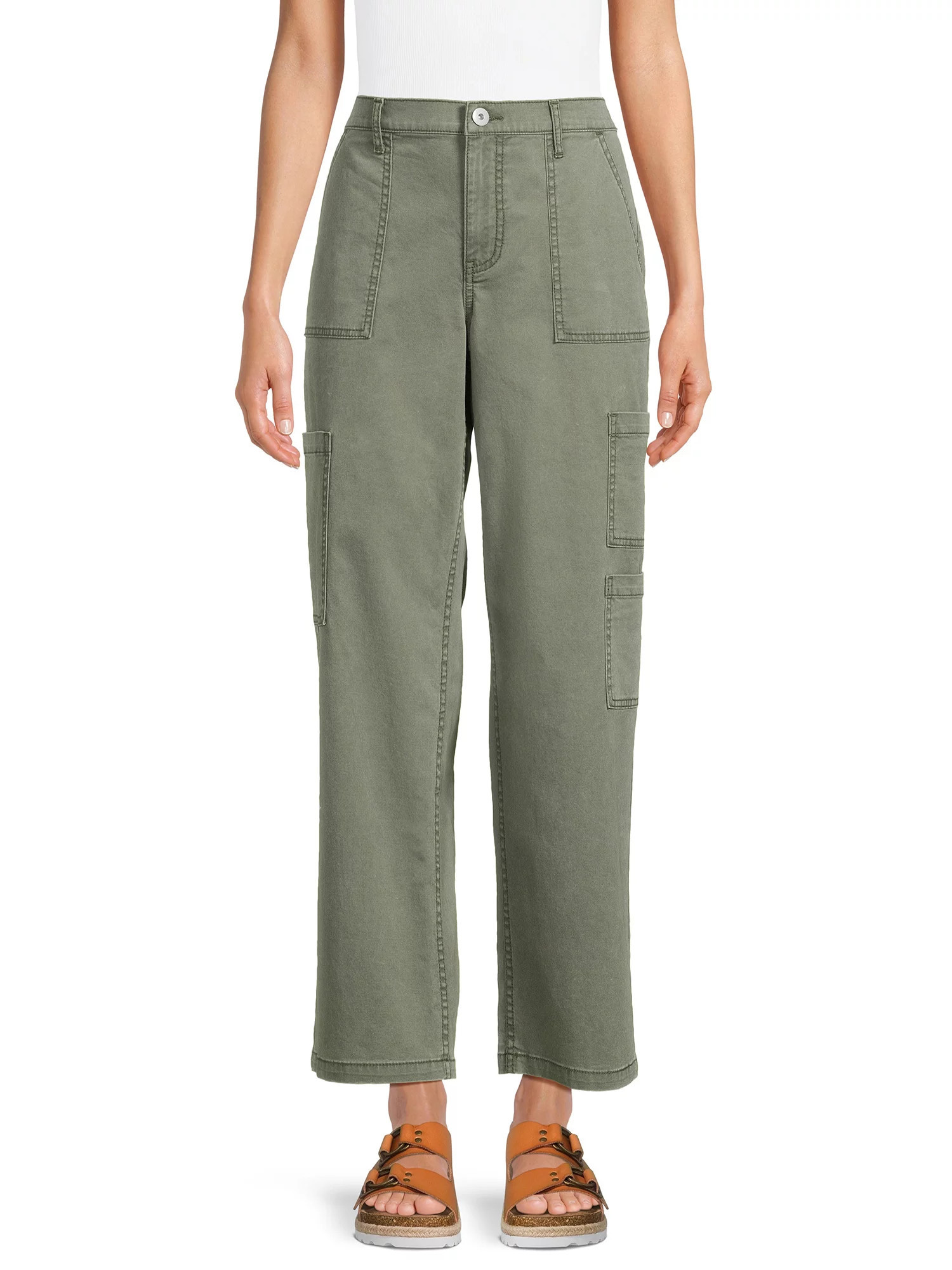 No Boundaries Juniors' Wide Leg Cargo Jeans, Sizes XS-XXXL | Walmart (US)