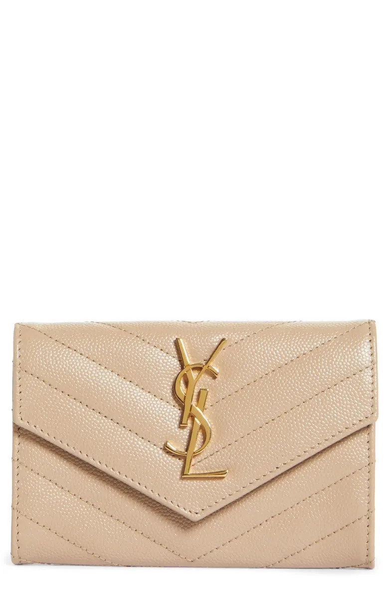 Saint Laurent 'Monogram' Quilted Leather French Wallet | Nordstrom | Nordstrom