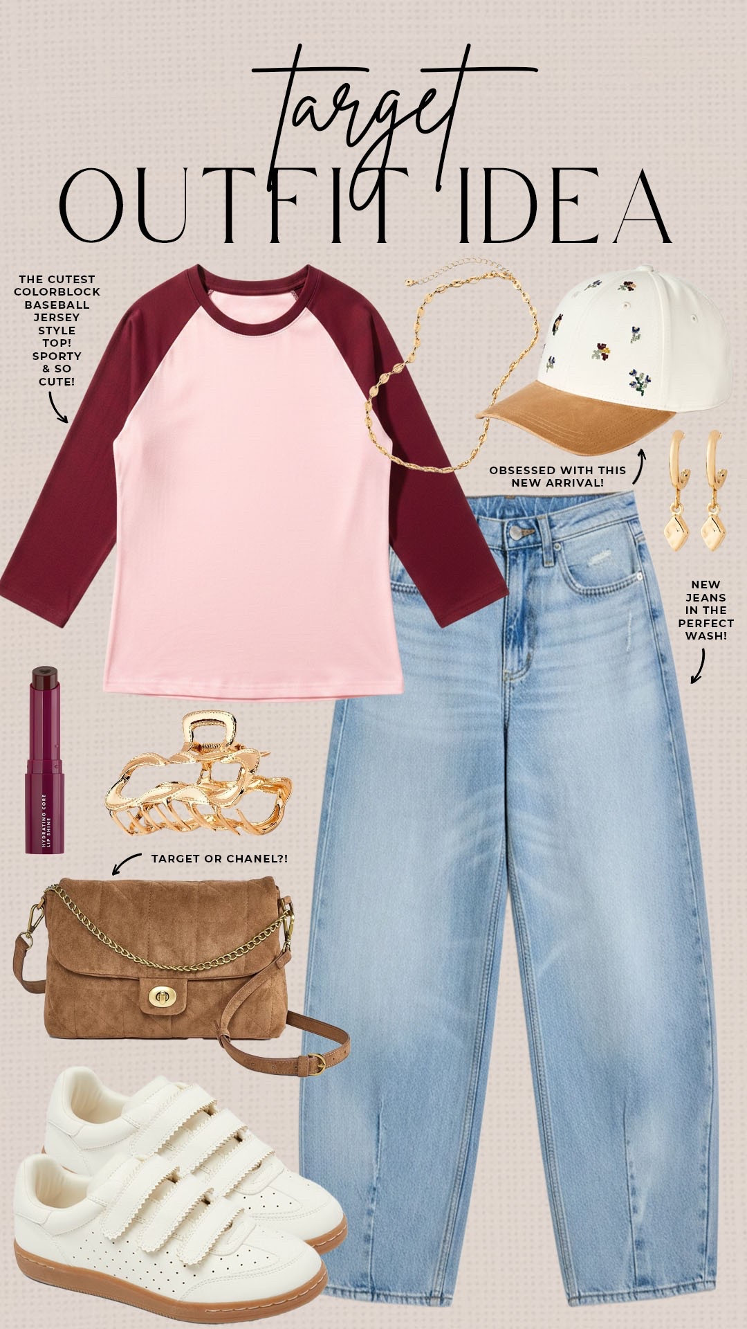 Trendy fall outfit idea from Target! 

#targetfinds

Target finds. Target fashion. Target new arrivals. Sporty chic fall style. Target Chanel style suede bag. Target denim.

#LTKSeasonal #LTKootd #LTKgrwm
