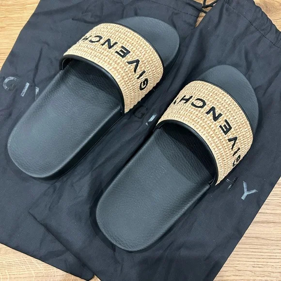Givenchy Raffia Printed Slides - Brand new in box | Poshmark