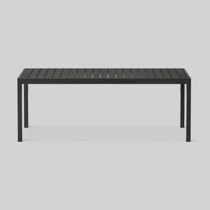 Bryant 6-Person Faux Wood Rectangle Patio Dining Table Black - Project 62™ | Target