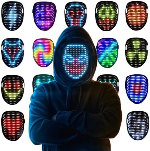 Mr.Pang LED Mask Light up Mask with Gesture Sensing, Cool Face Transforming Mask, Perfect Gifts f... | Amazon (US)
