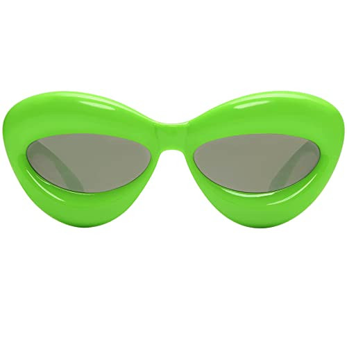 Fashion Inflated Cat-eye Sunglasses for Women Oversized Frame Sexy Lip Candy Color Glasses Trendy... | Amazon (US)