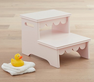 Scallop Double Step Stool | Pottery Barn Kids | Pottery Barn Kids