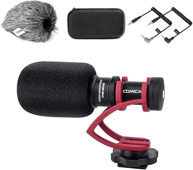 Camera Microphone,Comica CVM-VM10II Professional Video Microphone with Shock Mount, Deadcat,Compa... | Amazon (US)