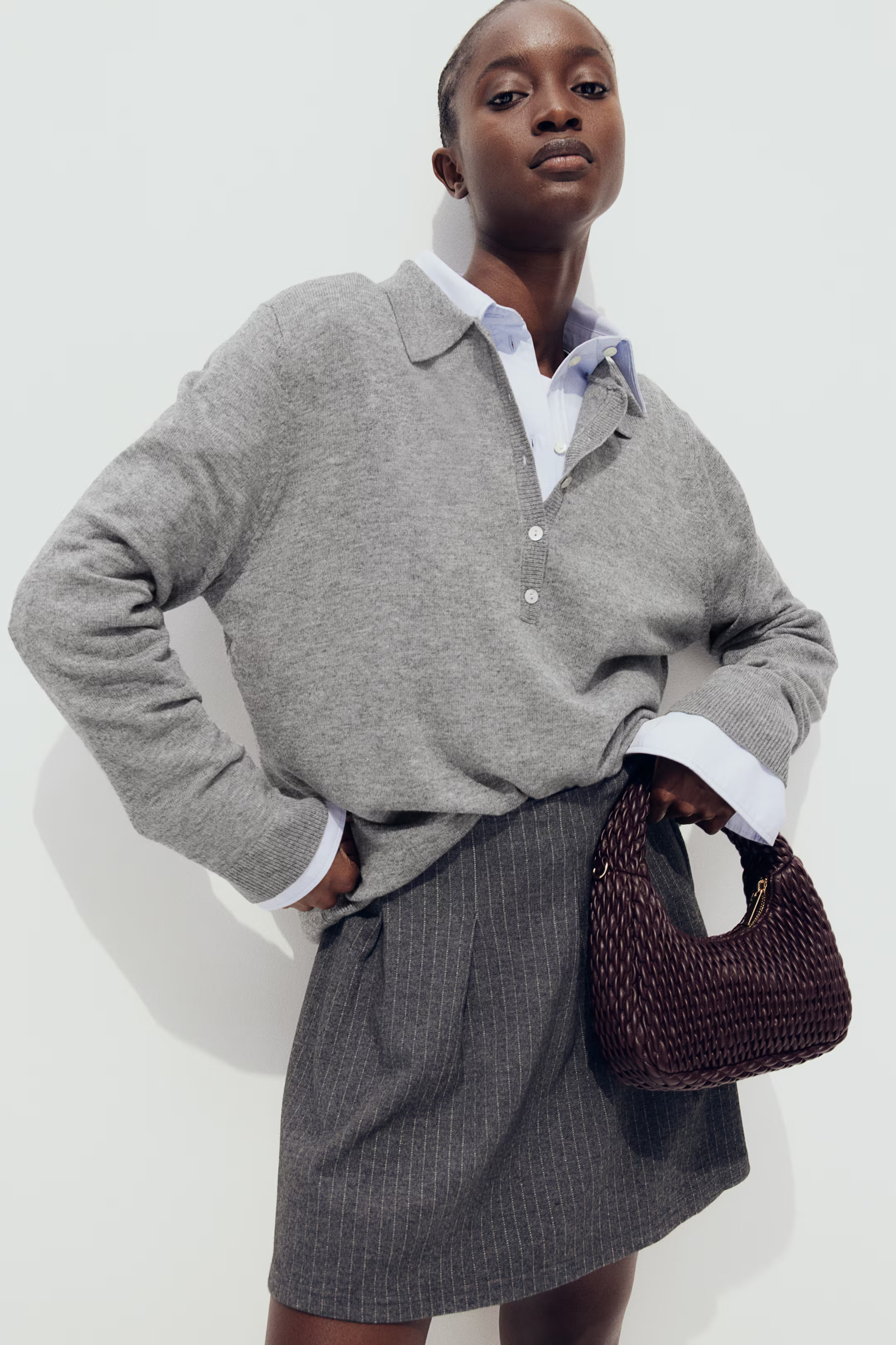 Wool-blend polo shirt | H&M (UK, MY, IN, SG, PH, TW, HK)