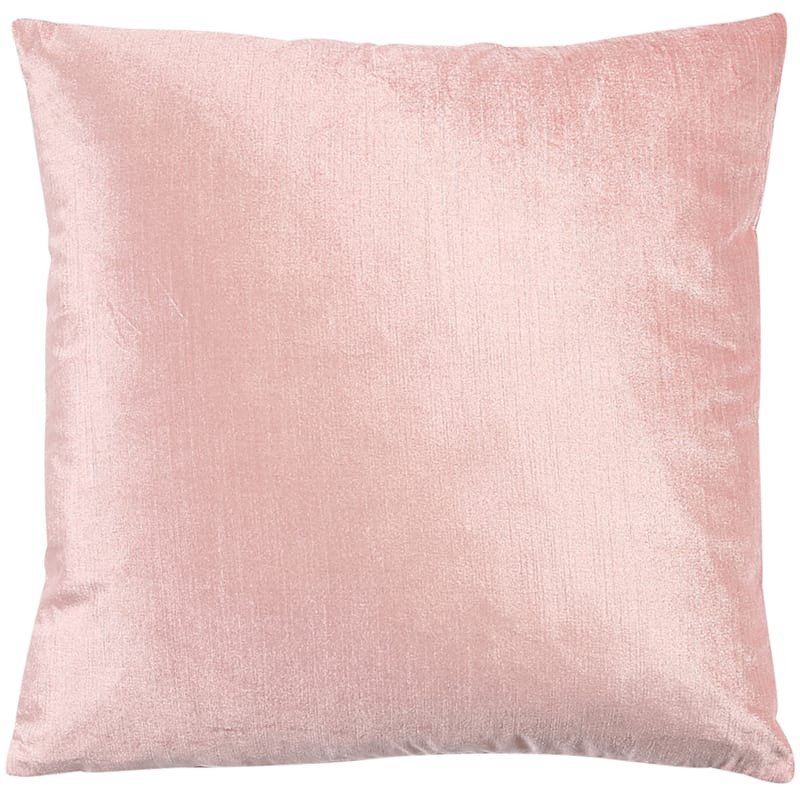 Gillmore Blush Pink Velvet Throw Pillow, 18" | At Home