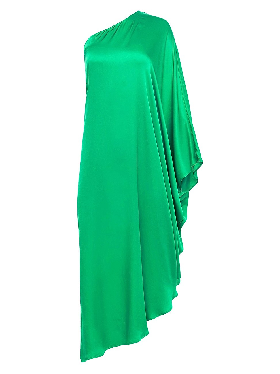 Women's Selena Asymmetric Satin Dress - Pop Green - Size Large - Pop Green - Size Large | Saks Fifth Avenue