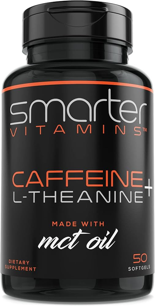 200mg Caffeine Pills - MCT Oil from 100% Coconuts + 100mg L-Theanine, Advanced Energy, Clean Focu... | Amazon (US)