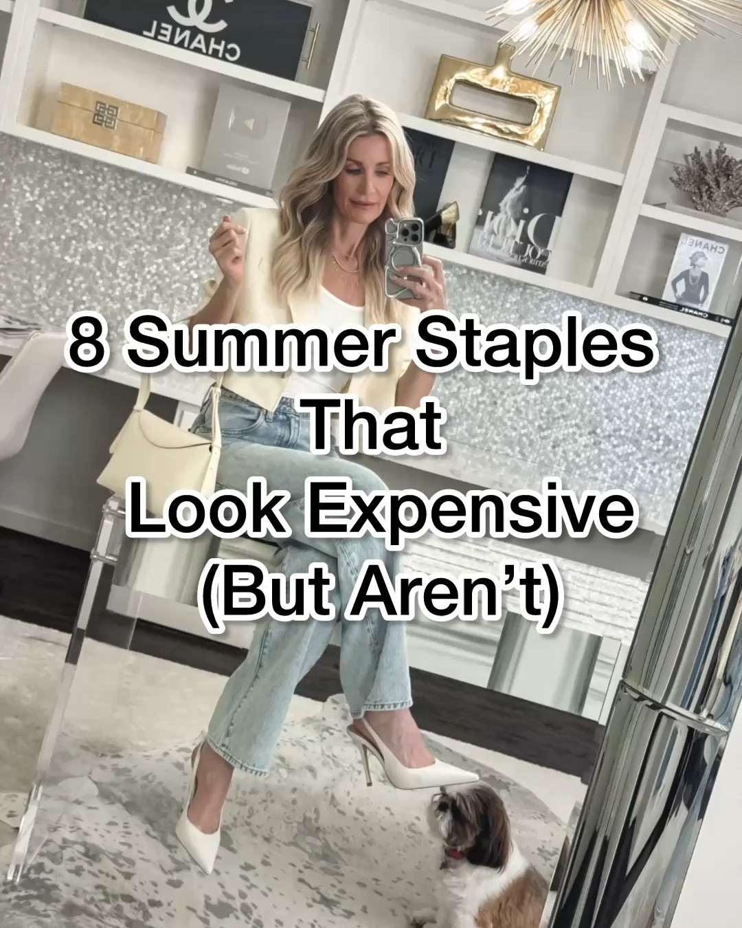 ✨ 8 summer items that look expensive… but aren’t ✨

Quince oversized denim jacket — the perfect throw-on-elevates-everything piece.

Quince chambray pants — lightweight, effortless, and insanely chic.

White halter vest (50% off) — your ultimate summer going-out top.

White Levi’s straight-leg jeans — high rise, flattering, legs-for-days fit.

Silver slides under $50 — go with everything, look way more expensive.

Sage green cropped jacket — lightweight, chic, and elevated for summer.

White tank (pack of 3 under $20) — double-lined, not see-through, essential.

#LTKootd #LTKOver40 #LTKgrwm