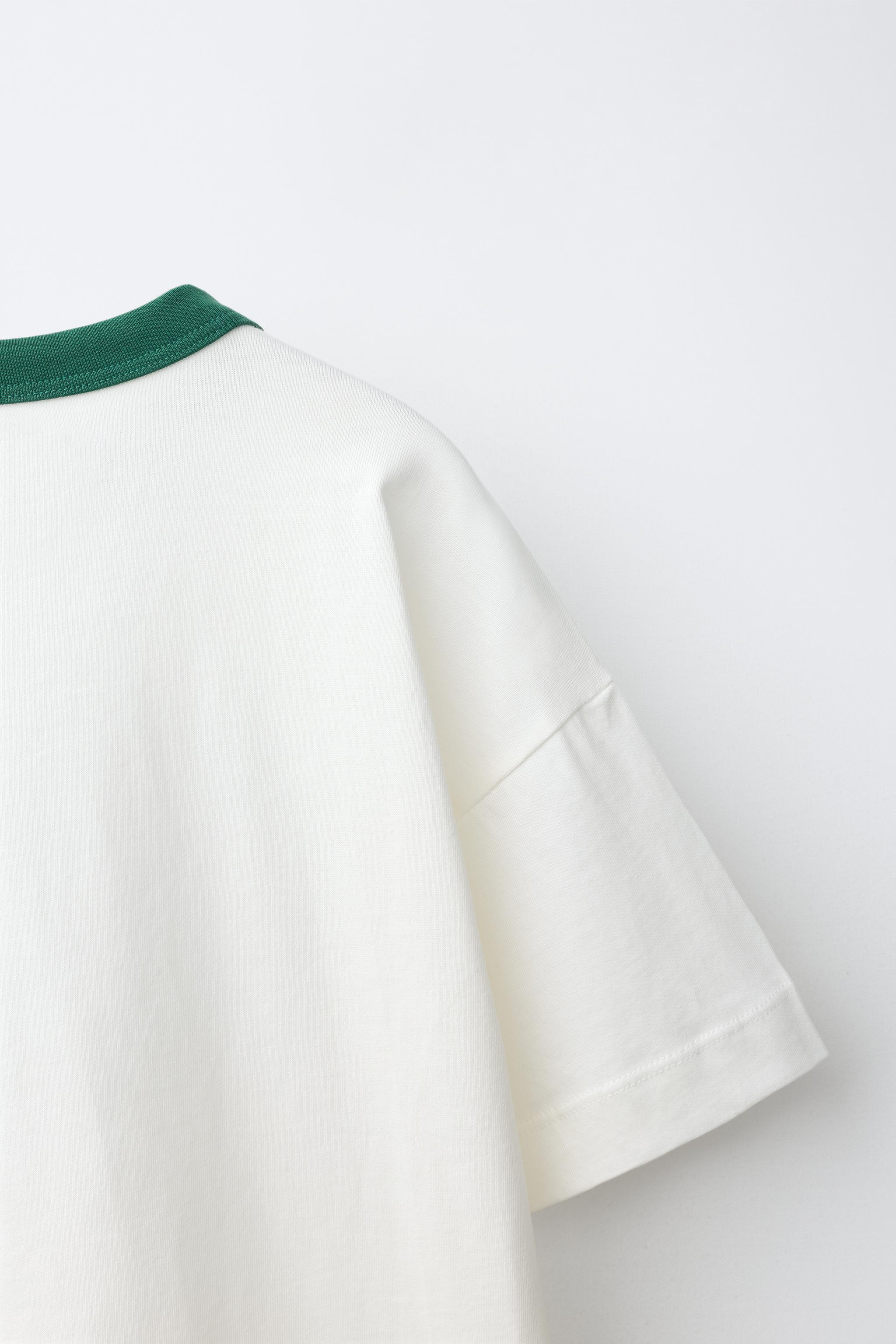 CONTRAST PRINT T-SHIRT | Zara US