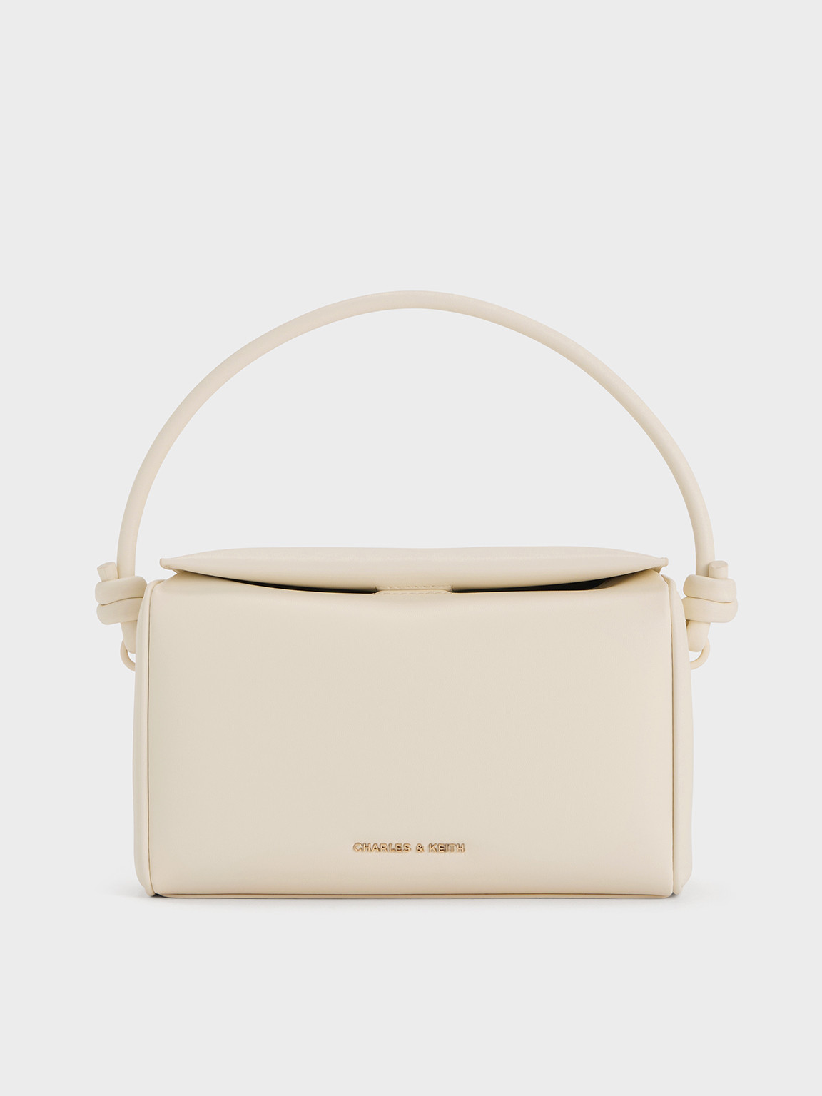 Sammie Knotted-Handle Boxy Bag
    
         - Cream | Charles & Keith AU