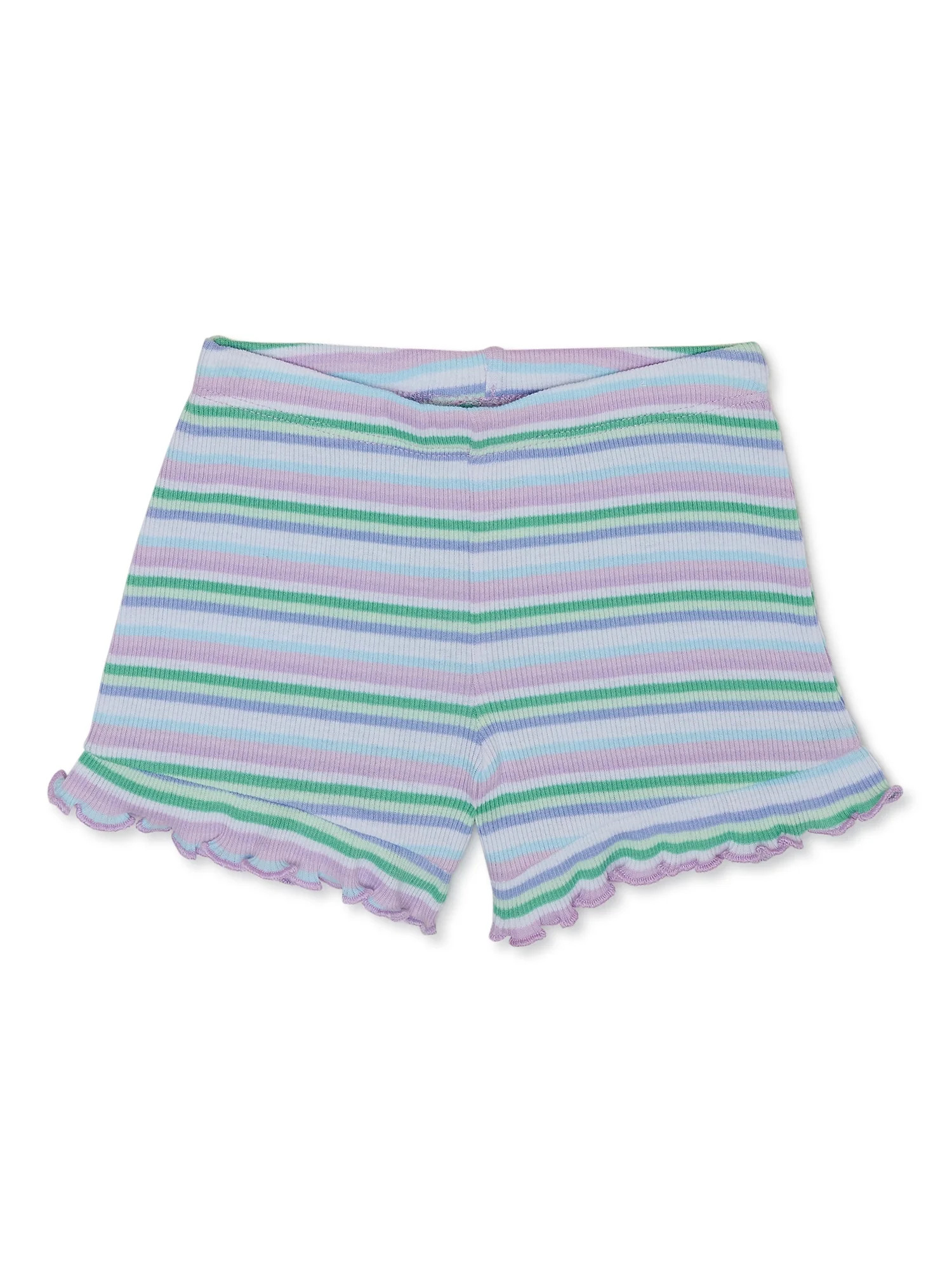 Garanimals Baby Girls’ Stripe Ruffle Shorts, Sizes 0-24 Months | Walmart (US)
